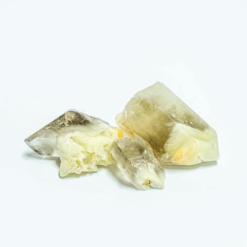 Citrine/smoky quartz natural druses