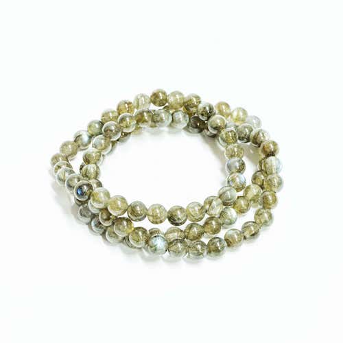 Labradorite round beads bracelet