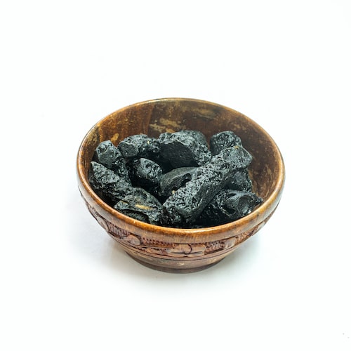 Black tektite specimen China